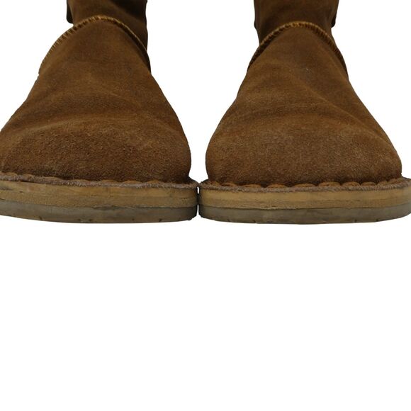 RJs Fuzzies Trixie Brown Sheepskin Suede Fleece Lined Winter Boots - Picture 9 of 15